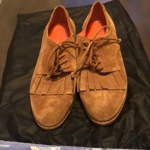 Via Spiga Suede Oxfords